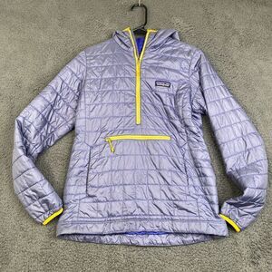 Patagonia Nano Puff Bivy Pullover Insulated Hooded Jacket 84196 Womens XS